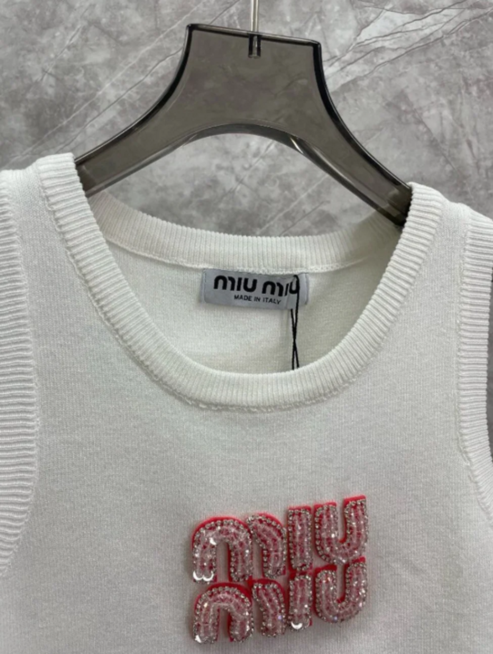 Miu Miu Tank Top with Logo - Picture 6 of 6